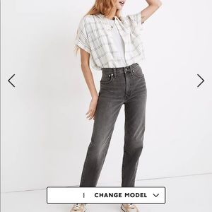 NWOT MADEWELL PERFECT VINTAGE  STRAIGHT LEG JEANS TALL